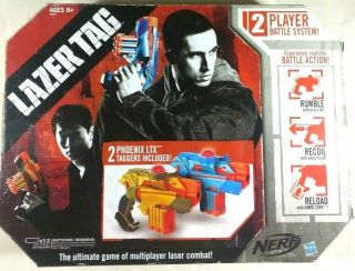 Nerf Lazer Tag Phoenix Ltx 2 - Pack Laser Tag Battle System W/ Instructions & Box