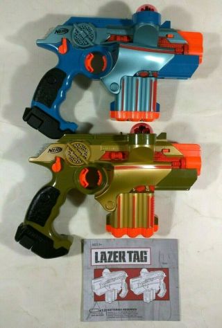 Nerf Lazer Tag Phoenix LTX 2 - Pack Laser Tag Battle System w/ Instructions & Box 6