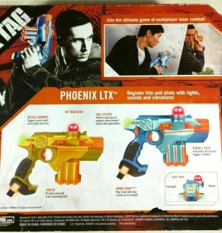 Nerf Lazer Tag Phoenix LTX 2 - Pack Laser Tag Battle System w/ Instructions & Box 7