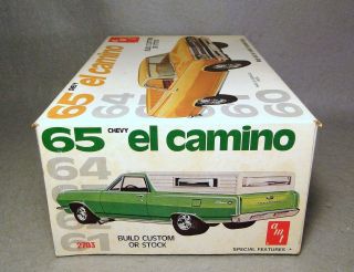 AMT 1/25 ' 65 Chevy El Camino Rare Vintage Plastic Model Kit 8
