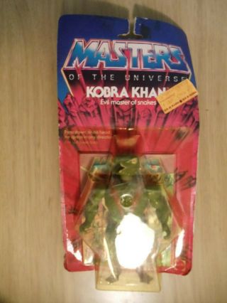 1983 Vintage Masters Of The Universe Card Kobra Khan,  Mosc,  He - Man,  Motu
