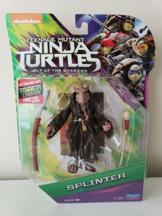 Teenage Mutant Ninja Turtles Splinter 2016 Moc Action Figure Out Of The Shadows
