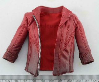 Hot Toys 1/6 Scale Mms301 Age Of Ultron Scarlet Witch - Red Leather - Like Jacket