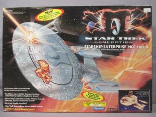 Star Trek Generations U.  S.  S.  Enterprise Complete W/ Box Playmates 1994