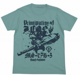 Mobile Suit Gundam 08ms Platoon Gouf Custom T - Shirt Sage Snubbull Xl Size