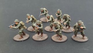 28mm Bolt Action Ww2 Us Airborne Squad (9) Painted