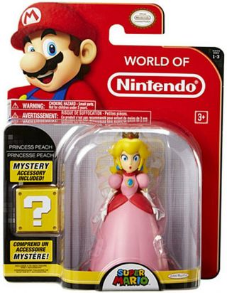 World Of Nintendo Series 1 - 3 Princess Peach 4.  75” Figure Series On Card Rare