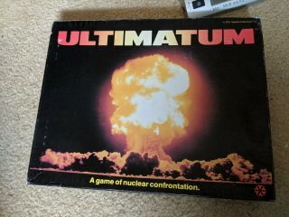 Ultimatum,  A Game Of Nuclear Confrontation 1979 Yaquinto Unpunched