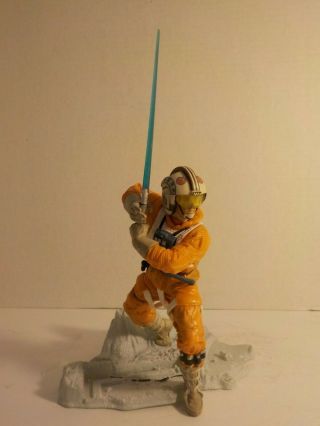 Star Wars Hasbro Unleashed Display Statue Figure Esb Hoth Luke Skywalker X - Wing