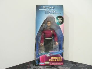 Playmates Star Trek Tng 9 " Commander William Riker Figure Doll Spencer Gifts Nib