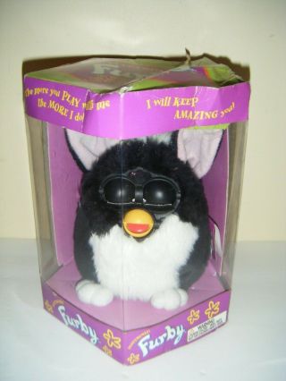 Tiger Electronic Furby 1998 Black/white Model 70 - 800 (as - Is)