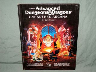 Ad&d 1st Ed Hardback - Unearthed Arcana (from 1985 - Rare - And Exc, )