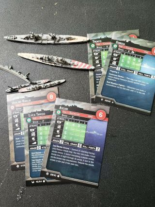 Axis And Allies War At Sea Trento And Gorizia (misprint) Battle Group