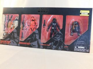 Hasbro Star Wars The Black Series Set Of 4 Entertainment Earth Exclusive Figure