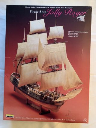 1990 Lindberg Pirate Ship Jolly Roger 70874 Complete