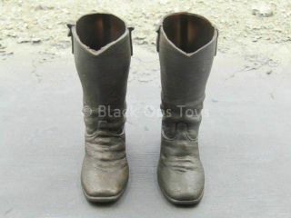 1/6 Scale Toy Billy The Kid - Brown Cowboy Riding Boots (foot Type)