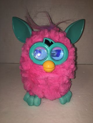 Furby Boom 2012 Hasbro Cotton Candy Pink Teal Blue Interactive Toy 2