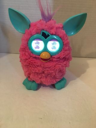 Furby Boom 2012 Hasbro Cotton Candy Pink Teal Blue Interactive Toy 5