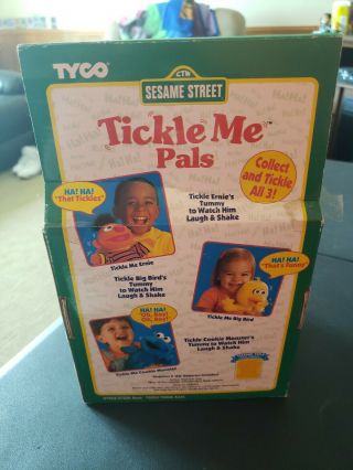 VINTAGE 1997 Tyco Seasame Street Tickle Me Cookie Monster Plush Toy 4