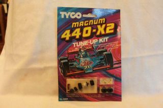 Tyco Magnum 440 - X2 Slot Car Tune - Up Kit Mostly Complete Missing 2 Tires