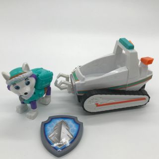 toys for kids 2 - 4 years old cute everest pup figure with cool patrol snowmobile 2