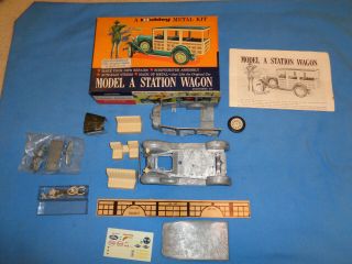 Vintage Hubley Model A Station Wagon Metal Kit