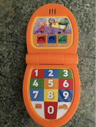 Team Umizoomi Umiphone Flip Cell Phone Numbers Shapes Geo Bot Milli Educational