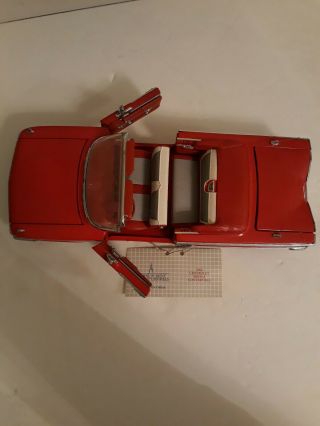 Franklin 1960 Chevrolet Impala Convertible Red 1/24 Scale Diecast Model Car 2