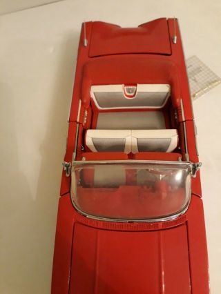 Franklin 1960 Chevrolet Impala Convertible Red 1/24 Scale Diecast Model Car 5