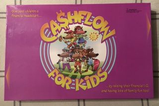 Cashflow For Kids Board Game Rich Dad Poor Dad Complete Never Played