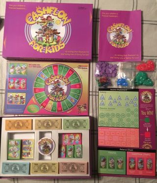 Cashflow For Kids Board Game Rich Dad Poor Dad Complete Never Played 2