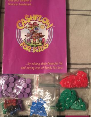 Cashflow For Kids Board Game Rich Dad Poor Dad Complete Never Played 5