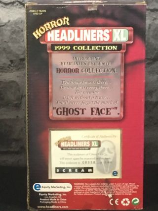 Horror Headliners XL SCREAM GHOST FACE Exclusive Spencers Figurine Universal 5