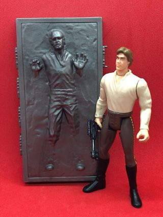 Star Wars Potf2 Han Solo In Carbonite Block Loose Complete