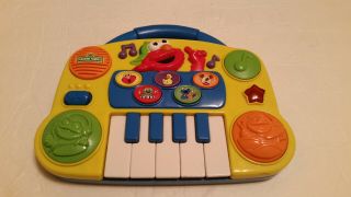 Sesame Street Elmo Lights Music Piano Dj Keyboard Mixer Vintage 1998 Tyco Guc