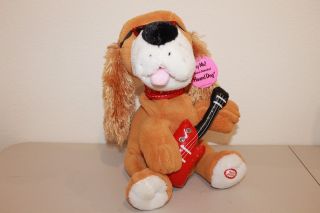 Musical Dancing Animated Hound Dog W/guitar By Dandee W/tag Collectors Choice
