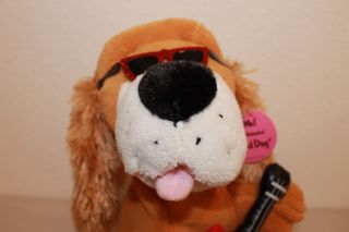 Musical Dancing Animated Hound Dog w/Guitar By DanDee w/tag Collectors Choice 3