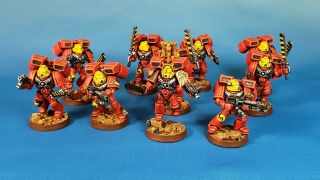 Warhammer 40k Space Marines Army Blood Angels Assault Squad X10 Flamers