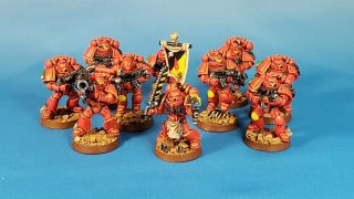 Warhammer 40k Blood Angels Tactical Squad 10 Space Marines & Drop Pod