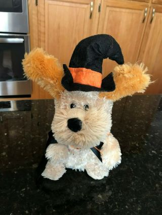 Witch Doctor Singing Musical Animated Puppy Dog Ears Flapping Plush Dances