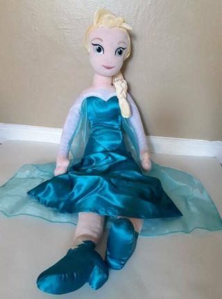 Jay Franco Disney Large Plush Pillow Frozen Elsa 28 " Tall Jumbo Huge Doll Toy