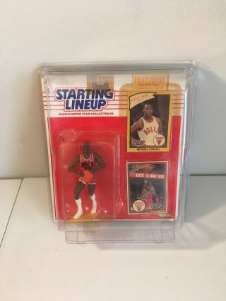 Starting Lineup 1990 NBA Kenner Figure - - Michael Jordan w/ Rookie Year Card 2