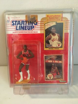 Starting Lineup 1990 NBA Kenner Figure - - Michael Jordan w/ Rookie Year Card 3