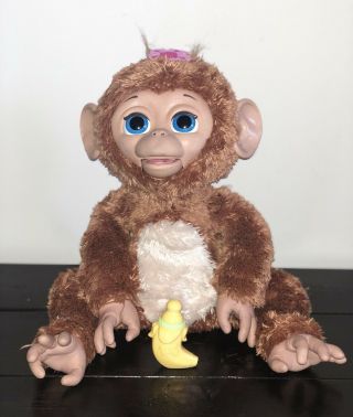 Furreal Friends Cuddles My Giggly Monkey With Bottle Interactive Toy Doll