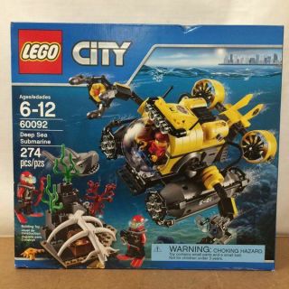 Lego City Deep Sea Explorers 60092 Submarine Building Kit