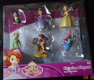 Disney Sofia The First Princess 6 Pc Figurine Figure Set,  But Box
