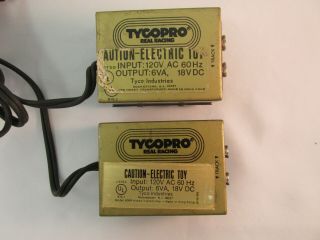 Tyco Tycopro 18 Volt Dc Ho Toy Transformer Power Packs 2 Pc
