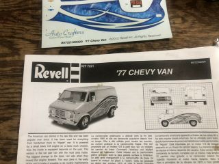 Revell 1/25 1977 Chevy Van NEAR COMPLETE BUILD RARE COMPLETE W/BOX 7