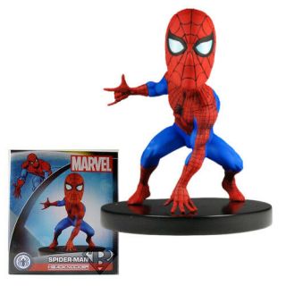 Neca Marvel Spider Man Classic 6 " Hand Painted Head Knocker Bobble Head Figure