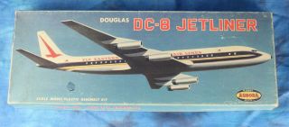 Aurora 1/103 Scale Douglas Dc - 8 Jetliner Eastern Plus Other Decals